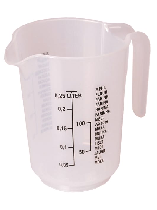 MISURINO 1/4 LITRO TRASPARENTE