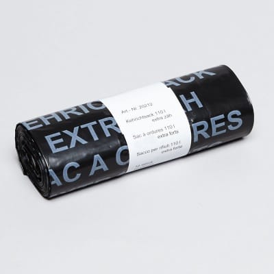 SACCHI RIFIUTI 110 LT NERI EXTRA