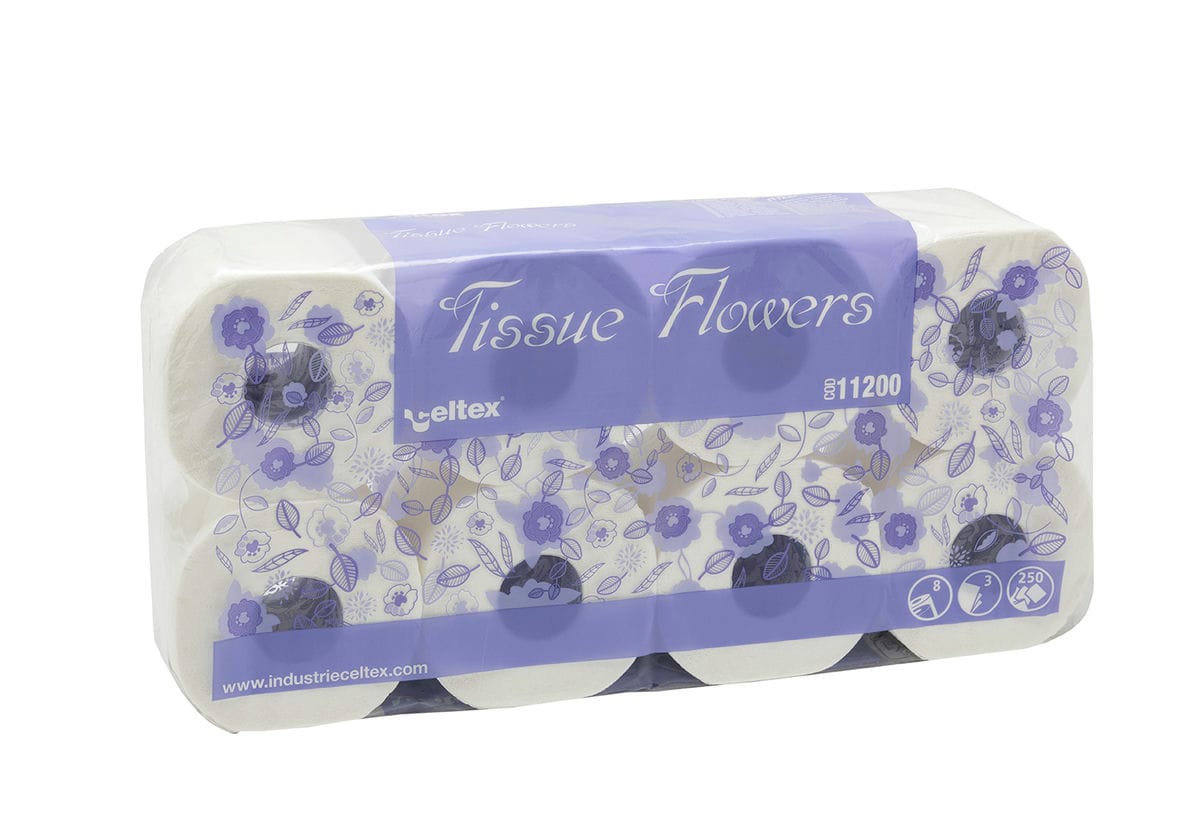 CARTA WC 3 VELI CELTEX TISSUE FLOWERS