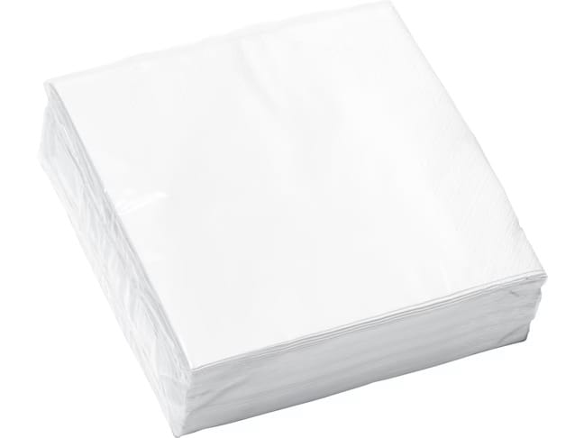 TOVAGLIOLO 1/8 33x33 cm 2 veli extra bianco