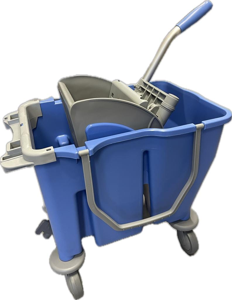 CARRELLO DOPPIA VASCA 12+18 CON STRIZZATORE