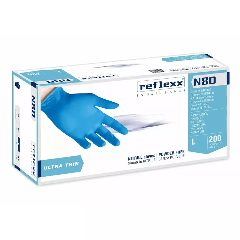REFLEXX 80 NITRILE SENZA POLVERE "M"