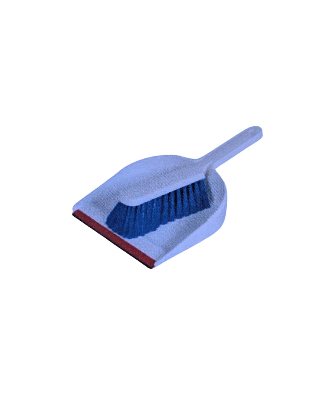 PALETTA E SCOPINO "HEAVY DUTY" CON GOMMA REMOVIBILE BLU
