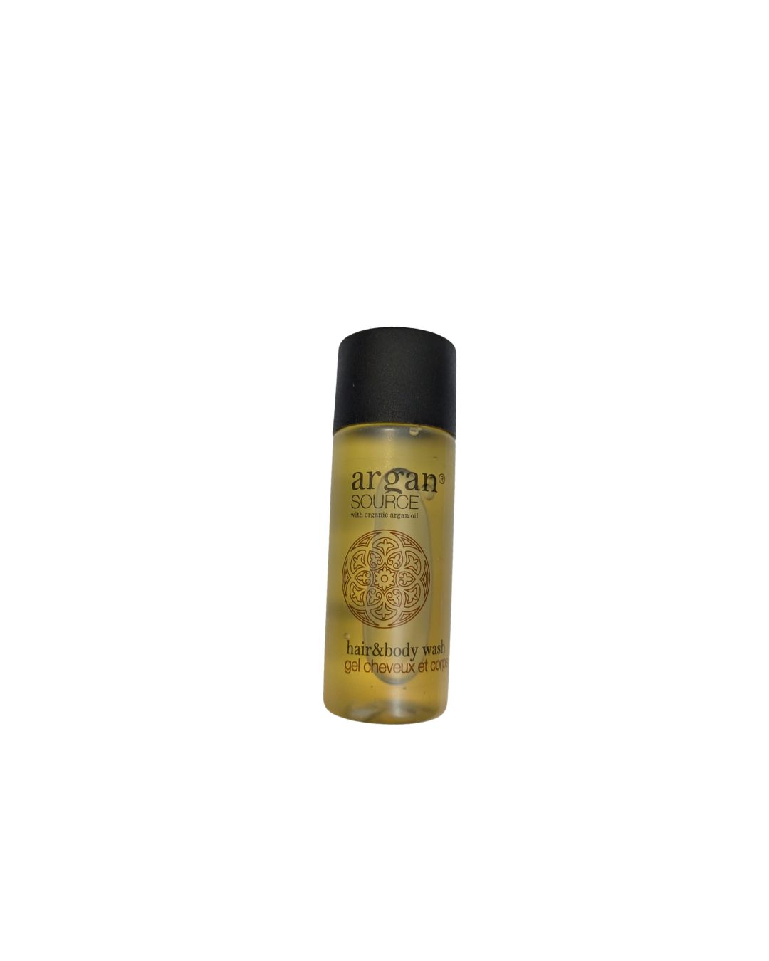 HAIR & BODY WASH ARGAN 30ML, CON TAPPO NERO