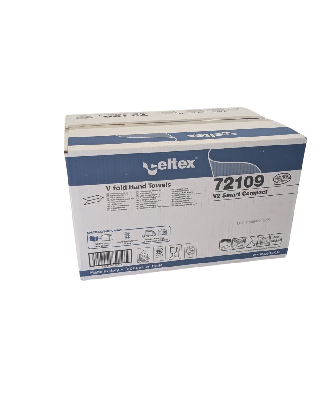 ASCIUGAMANI PIEGATI "V" CELTEX